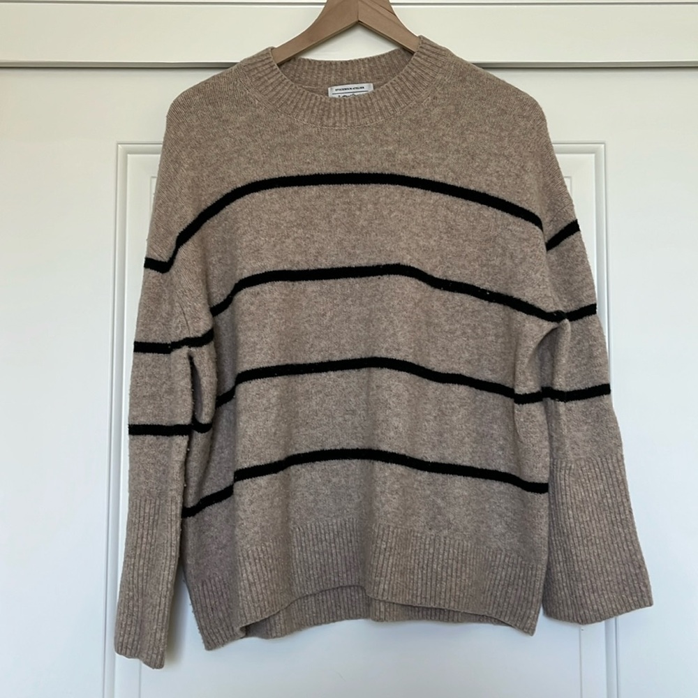 & other stories striped wool sweater